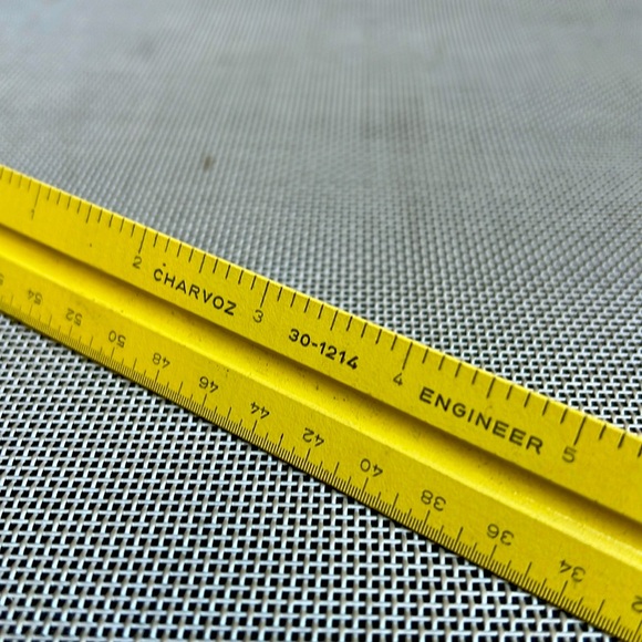 Charvoz Engineer Scale 30-1214 wood triangular Ruler Drafting - Picture 6 of 6